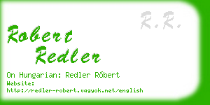 robert redler business card